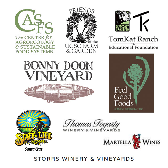 The Center for Agroecology & Sustainable Food Systems, Friends of the UCSC Farm & Garden, TomKat Ranch, Bonny Doon Vineyard, Feel Good Foods, Storrs Winery & Vineyards