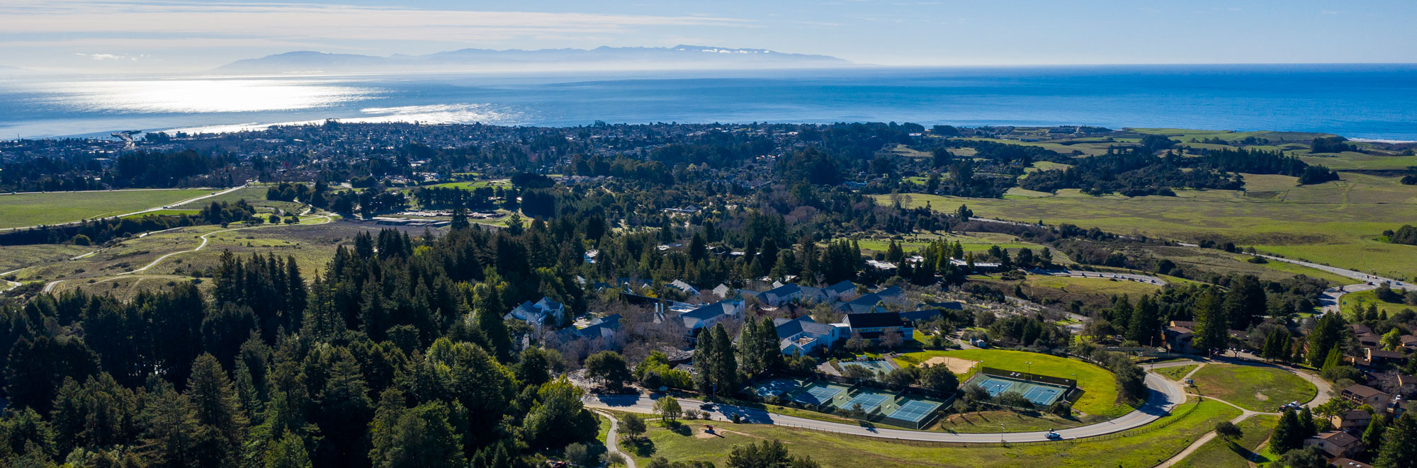UC Santa Cruz aerial campus